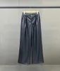 Women's Pants Early Spring The Latest Style High-grade Leather High-waisted Casual Pants. Fabric Is Strong And Firm It Feels Smooth