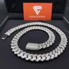 Factory Wholesale Hot 15mm Miami Link Chain for Men 18k Gold Plated Cuban Chains Necklace 925 Sliver Jewelry Christmas Gift