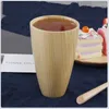 Copos de chá simples moda copo de madeira artesanal eco amigável para água café suco cerveja leite caneca escritório em casa adultos bebendo sem bpa