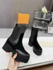 New Ladies Ankle Boots Side goa Short Boots Green Laureate Platform Desert Combat Boots Suede Mid Calf Shoe Boots Womens Size Black With Box