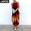 Casual Kleider Gedruckt Maxi Hawaii Sexy Ärmelloses Sommerkleid Frauen Kausalen Neckholder Sommer Strand Kleid Asymmetrische Schlinge Lange