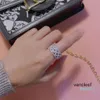 Designer Love Ring Designer moda donna gioielli regalo Diamanti Anelli in argento coppia gioielli regali Semplice stile personalizzato Festa di compleanno