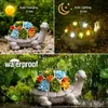 Goodeco Solar-Schildkröten-Statuen mit LED-Lichtern, Outdoor-Rasen-Dekoration, Statue für Garten, Balkon, einzigartige Geschenke, Frauen, Kinder, 240108