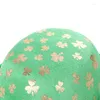 Basker Green Top Hat Glitter Shamrock Stpatrick Day Costume Festliga tillbehör