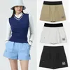 Jupes 2023 jupe de Golf femmes printemps et été loisirs vêtements de Golf Shorts avec bandes élastiques couleur unie robe de Golf