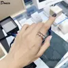 Der Luxusring von Donia Schmuck übertrieben übertriebene Kupfer mit drei Ringen voller Zirkone Europäischer und amerikanischer kreativer Designergeschenke