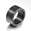 Klusterringar Vintag Steel Ring Flat 316L Titanium Blank Plain Men Personlighet smycken slät yta för vän gåva