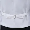 Moda terno colete para casamento smoking ternos masculino branco preto formal festa palco desempenho terno colete 240106