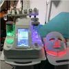 Novo 8 em 1 RF Água Hidrofacial Dermoabrasão Pele LED Máscara PDT Oxigênio Jato Martelo Frio BIO Face Lift Ultrasonic235