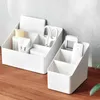 Brushes Desk Office Storage Box Makeup Brush Skin Care Products Organizer Multifunctional Desktop Remote Control Clutter Sorting Box