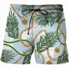 Shorts pour hommes Luxueux Est Chaîne de fer 3D Imprimer Mode Hommes / Femmes Été Harajuku Hip Hop Loisirs Plage Drop