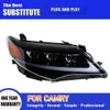 Ensemble de phares LED pour Toyota Camry 09-14, accessoires de voiture, lampe avant DRL, feux de jour, Streamer, clignotant, projecteur œil d'ange