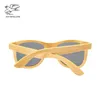 Lunettes de soleil Swallow Real 100% lunettes de soleil en bois, lentille polarisée en bambou Uv400tac, antiultraviolet et antireflet