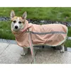 Huisdieraccessoires YorkDog Kleding Regenjas Hond Waterdichte hondenjas Jas met veiligheidsreflecterende strip Poncho Waterdichte regenjas 240106