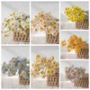 Decorative Flowers Chamomile Bouquet Simulation Floral Green Plants Wedding Decoration Crafts Changchun Flower Artificial MWT002