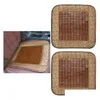 Autostoelhoezen Ers 2Pack Houten Er Mas/Back Cooling Mat Kantoorkussenbenodigdheden Drop Delivery Auto's Motoren Interieur Acces Otxma