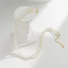 Anhänger Halsketten Luxus Klassische Shell Perle Halskette Drei Schichten Perlen Strang Colliers Für Frauen Hochzeit Schmuck