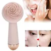 Laddningsbar rengöringsborste ansikte hudvårdsverktyg Vattentät silikon Electric Sonic Cleanser Beauty Massager 240108