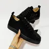 2024 Designer de luxe Chaussures Casual à vendre Semelle rouge Low Tops Flat Spikes Appartements Noir Bleu Daim Argent Diamant Hommes Femmes Bal De Mariage Baskets