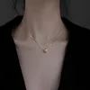 925 Sterling zilveren ketting verse herten schattige nekketting kleine geurige stijl ketting brief kraag nekketting gepersonaliseerde nekketting