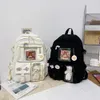 Japonês do ensino médio meninas mochila sacos de escola para adolescentes multi bolsos kawaii mochila feminina harajuku bonito 240108