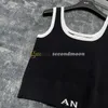 Women Yoga Tanks Designer Letters Jacquard Vest U Neck Sport Top Outdoor Breathable Fitness Wear