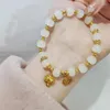 Charme Pulseiras Estilo Chinês Zodíaco Dragão Pulseira Para Mulheres Homens Ano de Vida Amuleto Lucky Beads Bênção Amizade Casal Jóias Presente