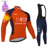 Jersey de ciclismo Define Ineos New Winter Thermal Térmico Roupas de ciclismo Homem Jersey Terno de bicicleta ao ar livre Pontas de babador Definir ropa maillot ciclismo hombrel240108