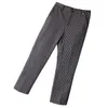 Motorcycle Apparel Mens Womens Baggy Pants Trousers 2 Pockets Restaurant Kitchen Uniform Cook Elastic Waist M-4XLStripe