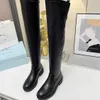 Designers famosos recomendam botas elásticas clássicas acima do joelho para fácil uso, frescas e vibrantes e interpretação flexível tamanho 35-41