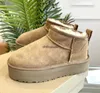 Tazz Designer Tasman Fur Boots Kappers Klasyczne Ultra Mini Platform Bot Australian Winter Snow Booties