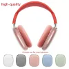 För AirPods Max Bluetooth Earuds hörlurar Tillbehör Transparent TPU Solid Silicone Waterproof Protective Case Airpod Maxs Hörlurar Headset Cover Case