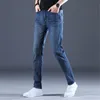 2023 Classic Men Casual Midrise Straight Denim Jeans Long Pants Bekväma byxor Löst fit Brand Menswear Mans 240108