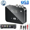 Connectors Bluetooth Receiver Transmitter 5.0 NFC Stereo 3.5mm Wireless AUX M8 Jack RCA Optical Audio Adapter Mic IR Remote Control For TV