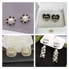Designer Pearl Ear Stud Luxury Diamond Charm Earring Fashion Style Jewelry Classic Design Brand Logo Ny Love Gifts Earrings
