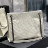Luxys Cadena de plata de la mujer Niki Bolsa de compras Fashion Bag Bag Bag Bags Bolsos de cuero REAL LADY ENCENDIDO FIN DE TIEMPO Crossbody Bolsas Pochette Pochette