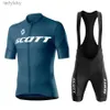 Radtrikot-Sets Scott Herren-Radsportbekleidung, Sommer-Herren-Sets 2024 MTB-Outfit-Set, Sportbekleidung, Shorts, Uniform, Jersey-Hosen, Herren-Kleidung, Hemd, Lätzchen, L240108