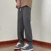 Pantaloni da uomo Pantaloni ergonomici da uomo casual Pantaloni cargo elastici in stile giapponese con tasche spesse e larghe streetwear per l'inverno
