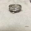 Projektant Miłość pierścionka biżuteria kobiety x pierścienie moda pierścionki diamentowe impreza para ślubna prezenty