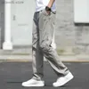 Męskie spodnie męskie spodnie Nowe spodnie ładunkowe Spodnie na zewnątrz bawełniane wygodne spodnie dresowe multipapne spodnie t240108