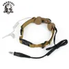 Radio Ztactical Z Taktische Kopfhörer Kehle Mikrofon Headset Ptt Tragbare Radio Mic Neckband Jagd Airsofte Kehle Mikrofon Kopfhörer