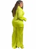 Conjunto de roupas africanas para mulheres, 2 peças, camisa, tops, pernas largas, calças, spirng, sólido, solto, casual, conjuntos de roupas africanas 240106