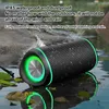 Högtalare Portable Fabric Waterproof Bluetooth Speaker High Power 3D Stereo Subwoofer Högtalare Support Bluetooth TF AUX TWS Interconnection