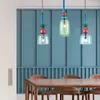 Hanglampen Nordic kleur glas LED-verlichting Loft keuken restaurant lamp Retro glans binnenverlichting hangende armatuur