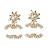 Orecchini a forma di lettera di stile classico Orecchini a forma di cuore di perle di marca per le donne Regali di nozze di fascino Accessorio di gioielli di alta qualità