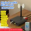 Anschlüsse DAC Bluetoothkompatibel 5.0 Audioempfänger Glasfaser Koaxial Aux 3,5 mm Rca U Disk/IR-Steuerung Wireless-Adapter für TV Car Kit