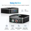 Connettori UGREEN Ricevitore Bluetooth RCA 5.1 aptX HD 3.5mm Jack Aux Adattatore wireless Musica per TV Auto 2RCA Ricevitore audio Bluetooth 5.0