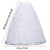 Skirts Women 3 Hoops A-Line Petticoat Adjustable Drawstring Waist Wedding Bridal Dress