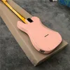 Ruins E-Gitarre, rosa Nitrolack, 52 Jahre Gitarre, Eschenholz, alle Farben sind im Groß- und Einzelhandel erhältlich