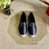 Damen-Loafer-Schuhe, Espadrilles, 100 % echtes Leder, Designer-Lammleder, Sommer, Frühling, Damen-Leinenschuhe, luxuriös, mit Zehenkappe, bequem, lässig, modisch, Größe 34–42